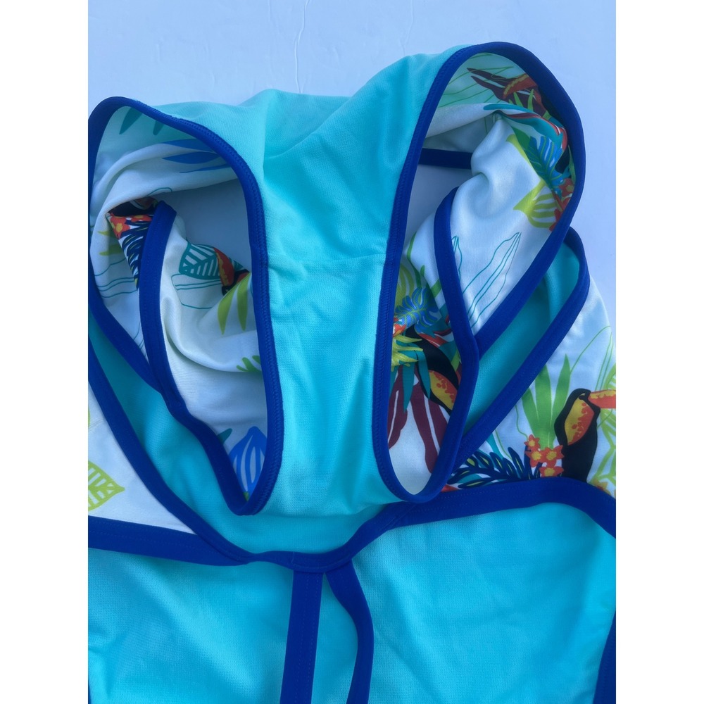 Arena Toucan Super Fly Back One Piece Swimsuit Tropical Floral Size 32 - Picture 5 of 6